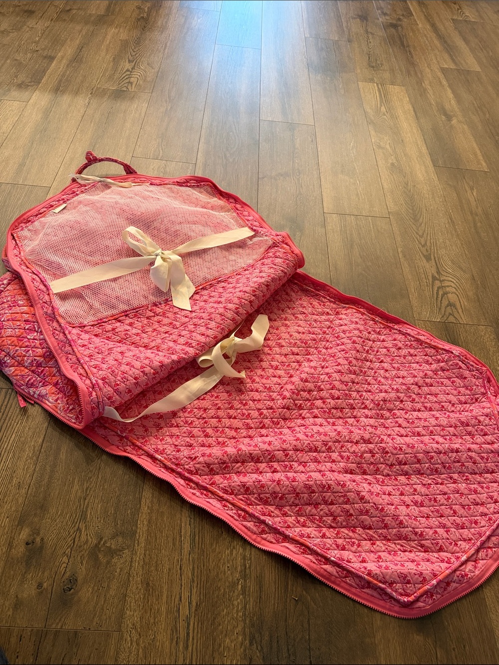 Vera Bradley Quilted Floral Garment Bag - Pink - Picture 3 of 4